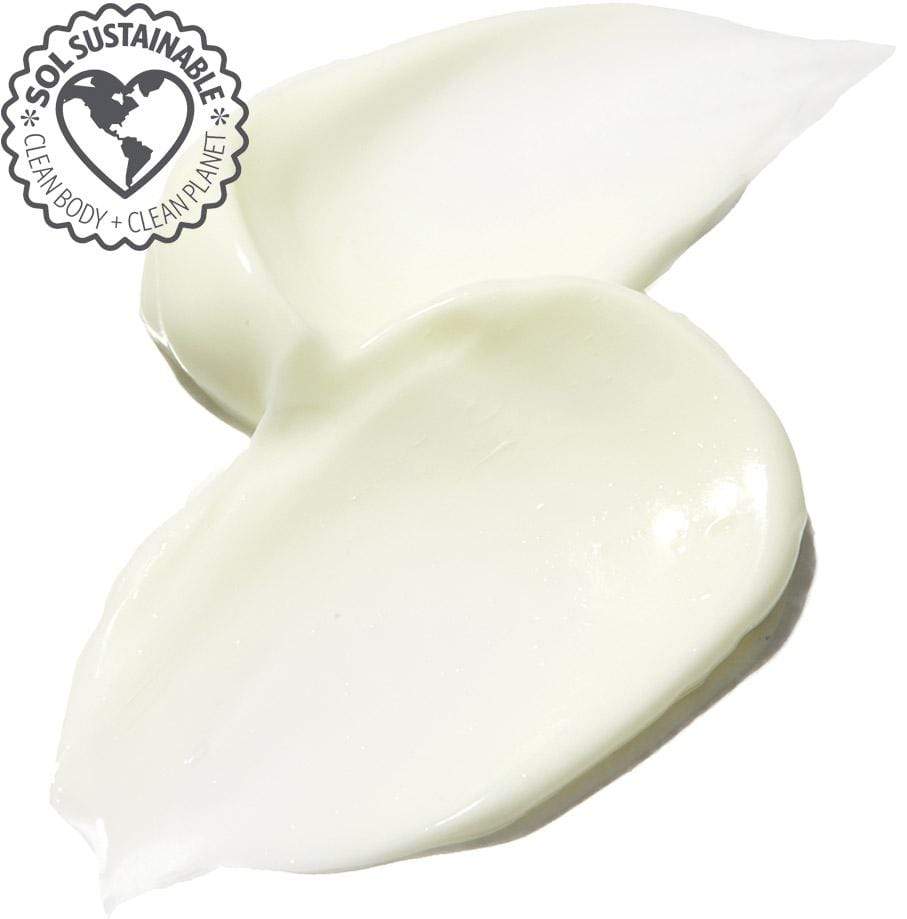 Sol Sustainable Clean Body Clean Planet - zoomed in close up swatch of cream