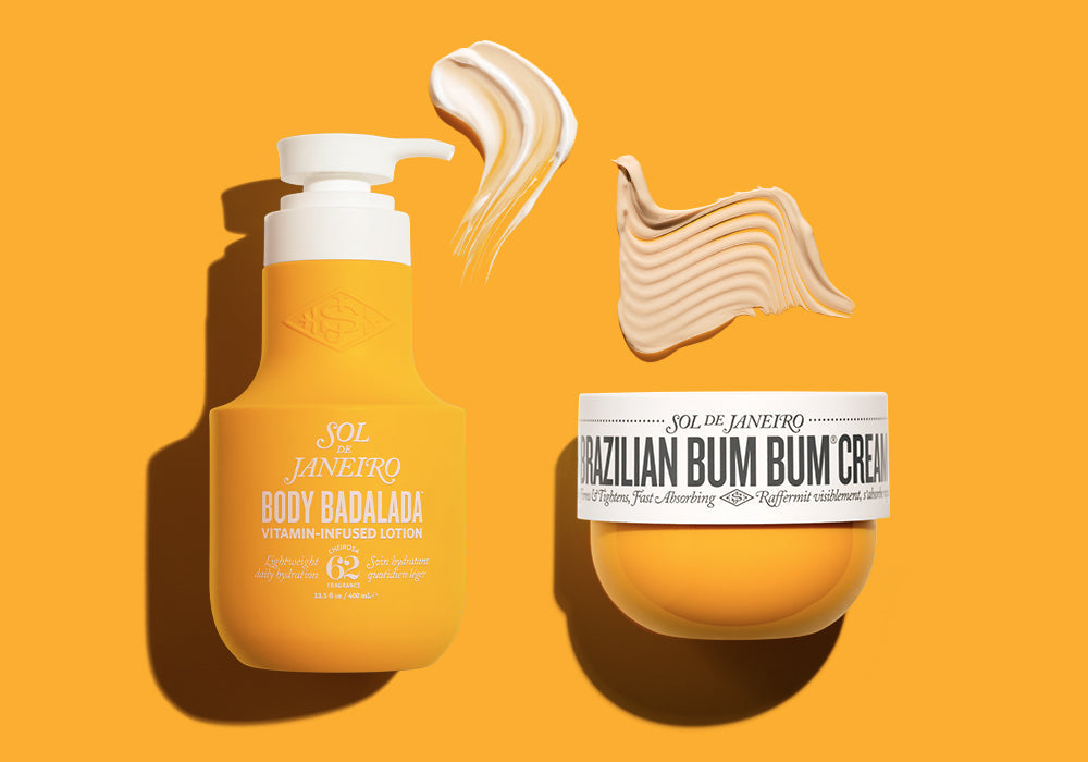 Sol de Janeiro NEW Body Badalada Lotion and Brazilian Bum Bum Cream goop shots