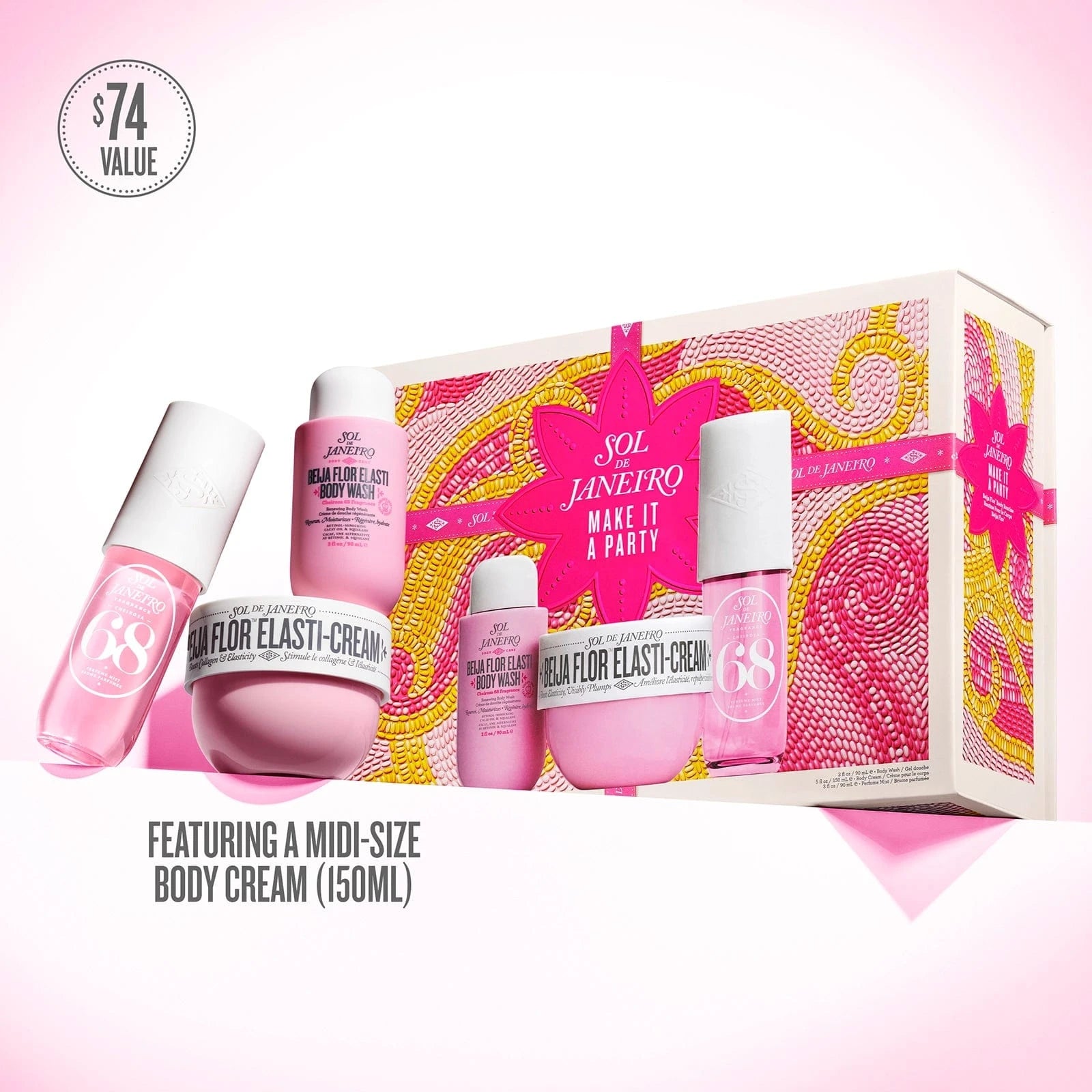 Make it a party beija flor holiday set $74 value featuring a midi-size body cream 150ml
