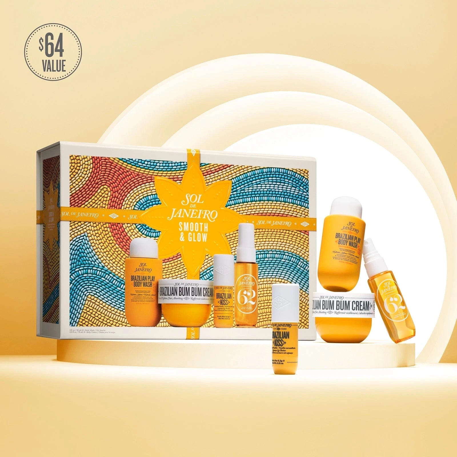 sol de janeiro smooth and glow bum bum body routine box routine set $64 value
